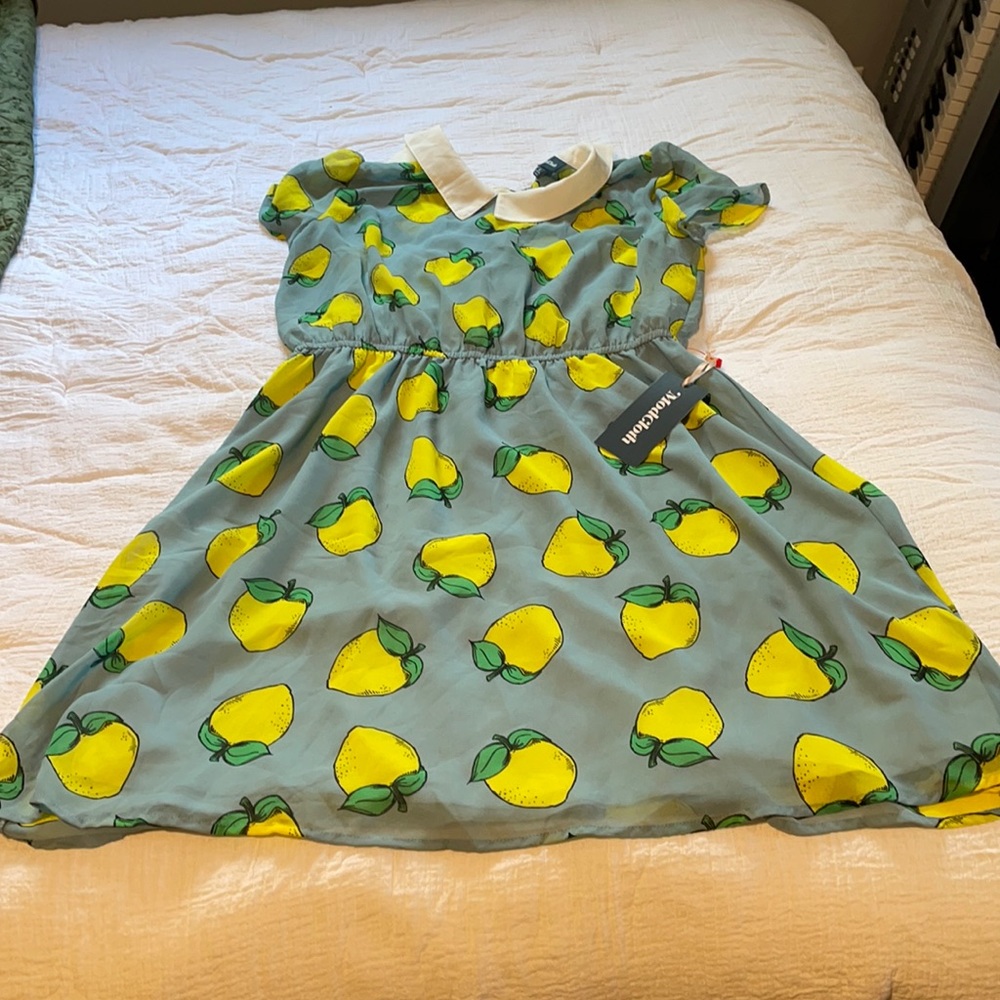 ModCloth Lively Side Collared Shirt Dress- Large